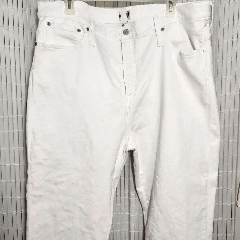 JCrew Jeans Size 35 Color White High Rise Toothpick